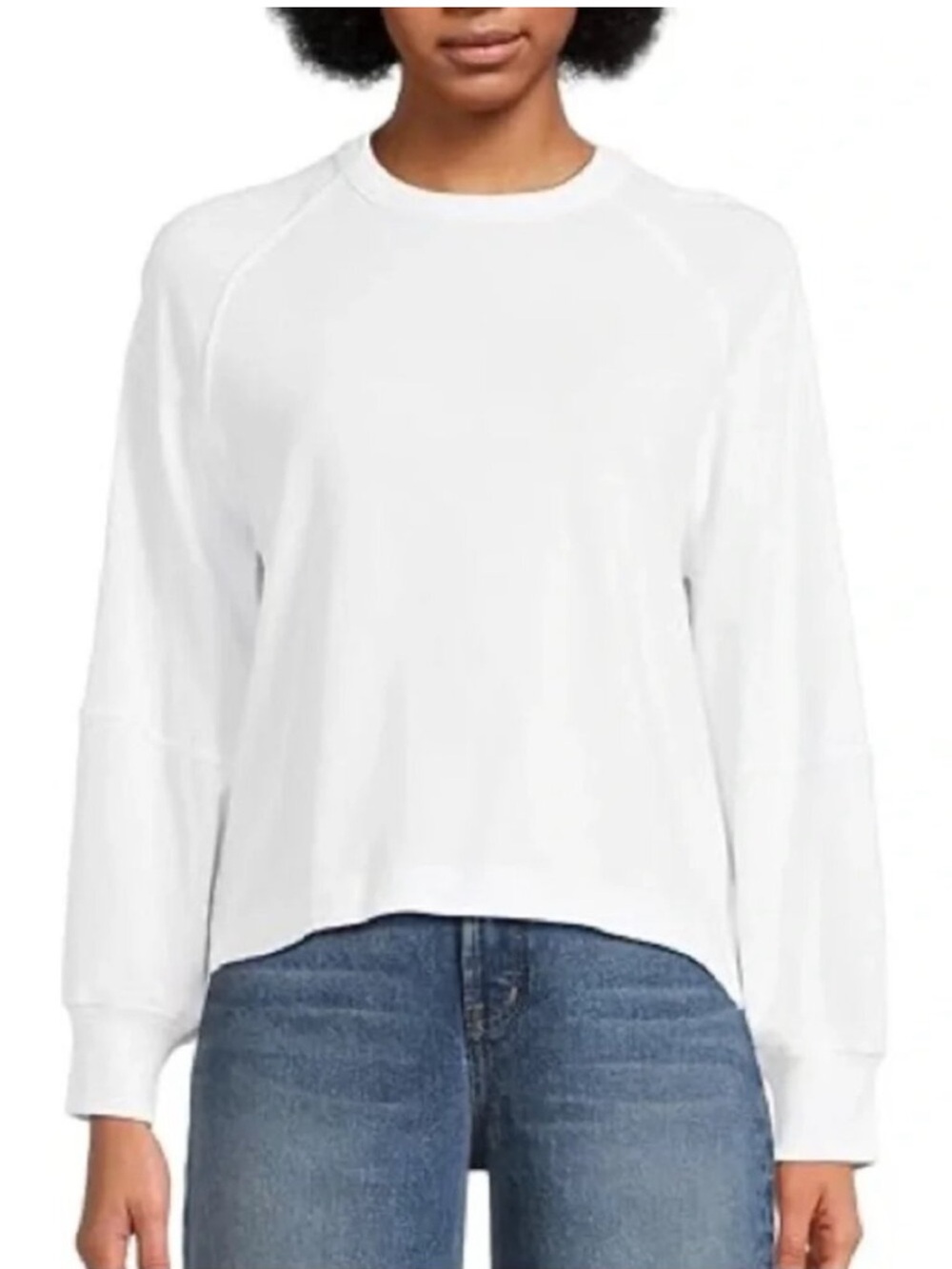 Madewell White Long-Sleeve Tee